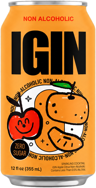 IGIN Apple Citrus non-alcoholic can